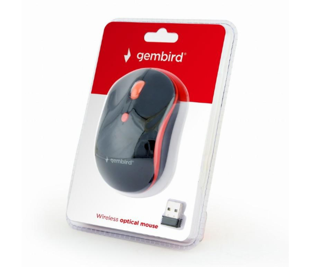 GEMBIRD MUSW-4B-03-R czarno-czerwona - 1378380 - zdjęcie 3